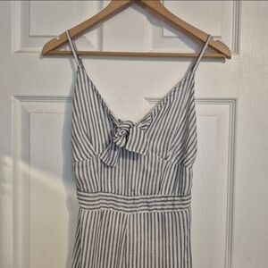 Boho Japna Striped Jumpsuit Romper Spring Summer Womens Size S Flattering Fit